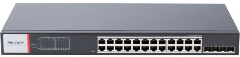 Hikvision DS-3T1528HP-SI-24P4F/No Power 28 portos ipari Gbit PoE switch (480 W); 24 PoE+/ 4 HiPoE / 4 SFP uplink; menedzselhető; táp nélkül