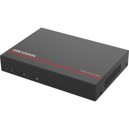 Hikvision DS-E04NI-Q1/4P(SSD 1T) 4 csatornás PoE NVR; 40/60 Mbps be-/kimeneti sávszélesség; 1TB eSSD