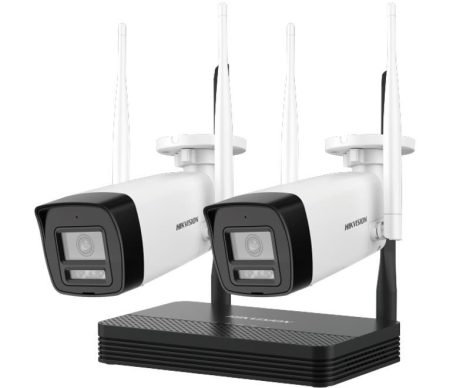 Hikvision DS-J142I/NKS422W0H IP SOHO kamera szett; 4 csatornás NVS + 2 db DS-2CV1023G2-LIDWF(2.8mm)(B)