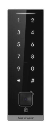 Hikvision DS-K1105EDKB-QR Kártyaolvasó EM, DESfire, Mifare (13.56 MHz);RS485 vagy Wiegand kimenet;QR kód olvasó;Bluetooth; PIN
