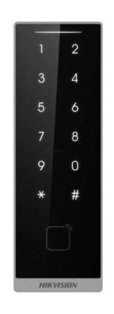 Hikvision DS-K1105EDKB Kártyaolvasó EM, DESfire, Mifare (13.56 MHz); RS485 vagy Wiegand kimenet; Bluetooth; PIN