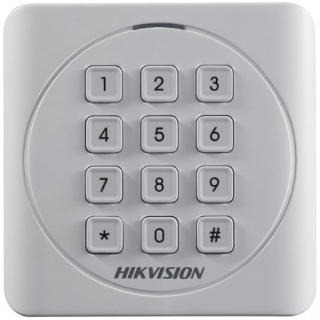 Hikvision DS-K1801EK Kártyaolvasó 125 kHz; Wiegand kimenet; kültéri; billentyűzettel