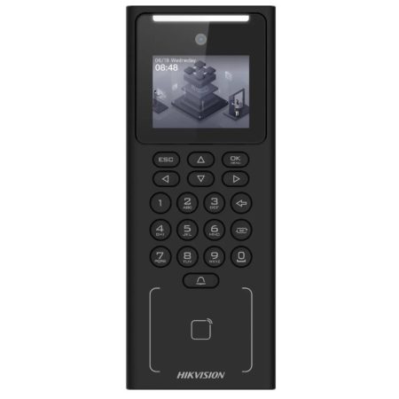 Hikvision DS-K1T321EWX 2.4 MinMoe arcfelismerő beléptető vezérlő terminál; EM kártyaolvasó; billentyűzet