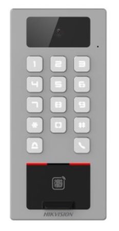 Hikvision DS-K1T502DBFWX-C Beléptető vezérlő terminál kamerával; Mifare, DESfire és ujjnyomat hitelesítés; IP65; IK09; WiFi