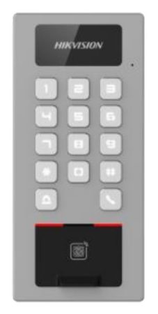 Hikvision DS-K1T502DBFWX Beléptető vezérlő terminál; Mifare, DESfire és ujjnyomat hitelesítés; IP65; IK09; WiFi