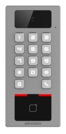 Hikvision DS-K1T502DBWX-C Beléptető vezérlő terminál kamerával; Mifare; DESfire hitelesítés; IP65; IK09; WiFi