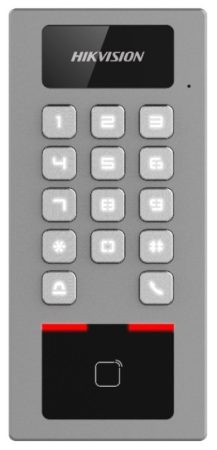 Hikvision DS-K1T502DBWX Beléptető vezérlő terminál; Mifare, DESfire hitelesítés; IP65; IK09; WiFi