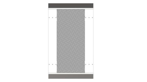Hikvision DS-K3B601-BASE650-S Talapzat DS-K3B501 és DS-K3B601 gyorskapuhoz; 1775 mm x 1050 mm x 35 mm