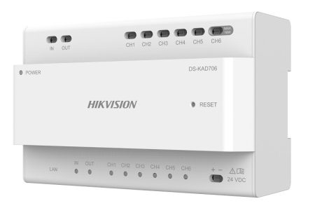 Hikvision DS-KAD706 Disztribútor egység kétvezetékes IP kaputelefon-rendszerhez