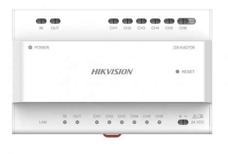 Hikvision DS-KAD706Y-S Disztribútor soroló egység kétvezetékes IP kaputelefon-rendszerhez