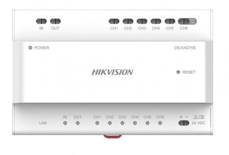 Hikvision DS-KAD706Y-S Disztribútor soroló egység kétvezetékes IP kaputelefon-rendszerhez