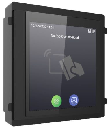 Hikvision DS-KD-TDM Társasházi IP video-kaputelefon kültéri érintőképernyő modulegység