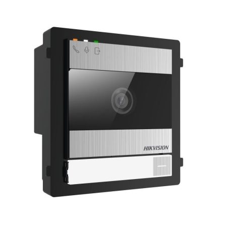 Hikvision DS-KD8005-IME1/S Társasházi IP video-kaputelefon kültéri főegység; moduláris; 12 VDC/PoE; rozsdamentes acél