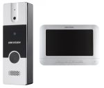   Hikvision DS-KIS204T Analóg video-kaputelefon szett kültéri egységgel; 4 vezetékes; pillanatkép-rögzítés