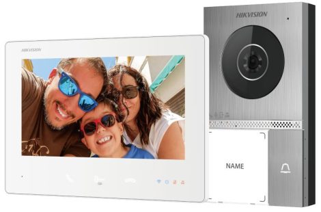 Hikvision DS-KIS707EY Kétvezetékes IP video-kaputelefon szett: kültéri, beltéri Hikvision DS-KIS707EY Kétvezetékes IP video-kaputelefon szett: kültéri, beltéri