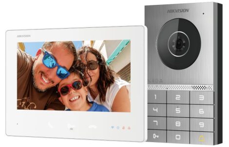 Hikvision DS-KIS708EY Kétvezetékes IP video-kaputelefon szett: kültéri, beltéri Hikvision DS-KIS708EY Kétvezetékes IP video-kaputelefon szett: kültéri, beltéri
