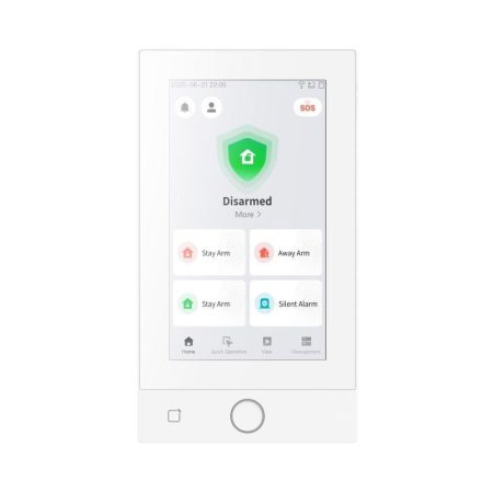 Hikvision DS-PK670MDWNP/White 7 érintőképernyős kezelő AX Hybrid Pro G2 központokhoz; 2/1 I/O; M1/DESFire; Eth./WiFi; PoE; fehér Hikvision DS-PK670MDWNP/White 7 érintőképernyős kezelő AX Hybrid Pro G2 központokhoz; 2/1 I/O; M1/DESFire; Eth./WiFi; PoE; fehér