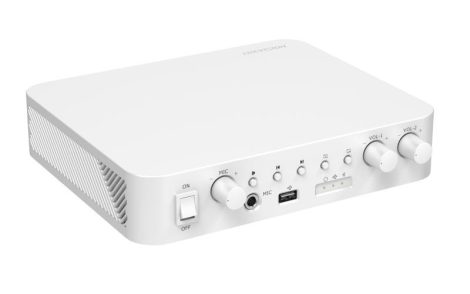 Hikvision DS-QAE0A60G1-VB Kétzónás, 100 V / 60 Wattos Hibrid hálózati erősítő; 1 LAN porttal