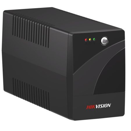 Hikvision DS-UPS1000-R Szünetmentes tápegység; 1000 VA/600 W; beépített akkumulátor 12V/9Ah; 2 db Schuko(DIN)