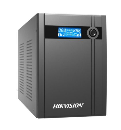 Hikvision DS-UPS3000/MA Szünetmentes tápegység;3000 VA/1800 W;LCD kijelző;4 db beépített akkumulátor 12V/9Ah;4db Schuko(DIN)