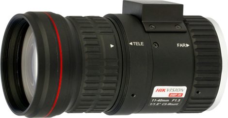 Hikvision HV1140D-8MPIR 8 MP 11-40 mm varifokális objektív; CS 1/1.8; IR-korrigált