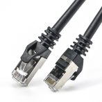   Nestron NCN-P1C6SF-1CLSBK S/FTP patch kábel; Cat6; LSOH/LSZH; réz; fekete; 1 m