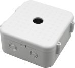   Nestron NDS-1240PL-UNL Univerzális beltéri kötődoboz kamerákhoz; oldalra nyitható; műanyag; 128x140x64mm