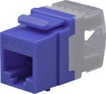   Nestron NPN-KEY-1C6U-180C-BL Keystone UTP csatlakozó; Cat6; 180°; dual IDC (Krone/110); kék