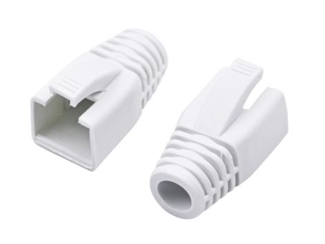 Nestron NPN-RJ45-1SRB-W10 Törésgátló RJ45 csatlakozóhoz; 10 db/csomag; fehér