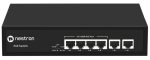   Nestron NSP-104F02F-65M 6 portos 10/100 PoE switch (65 W); 4 PoE+ / 2 RJ45 uplink port; nem menedzselhető
