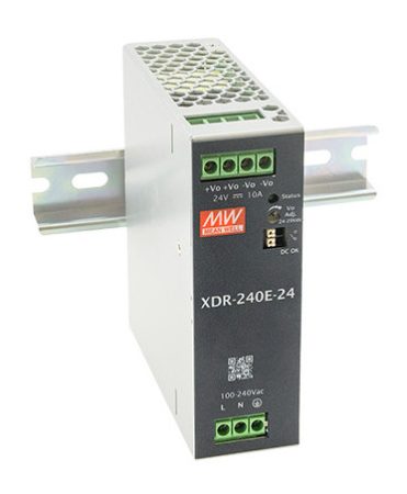 Mean Well XDR-240E-48 Ipari tápegység; 48V; 2.5A; 240W; DIN sínre szerelhető Mean Well XDR-240E-48 Ipari tápegység; 48V; 2.5A; 240W; DIN sínre szerelhető